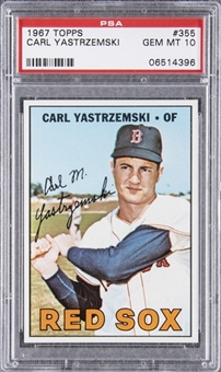 1967 Topps #355 Carl Yastrzemski – PSA GEM MT 10